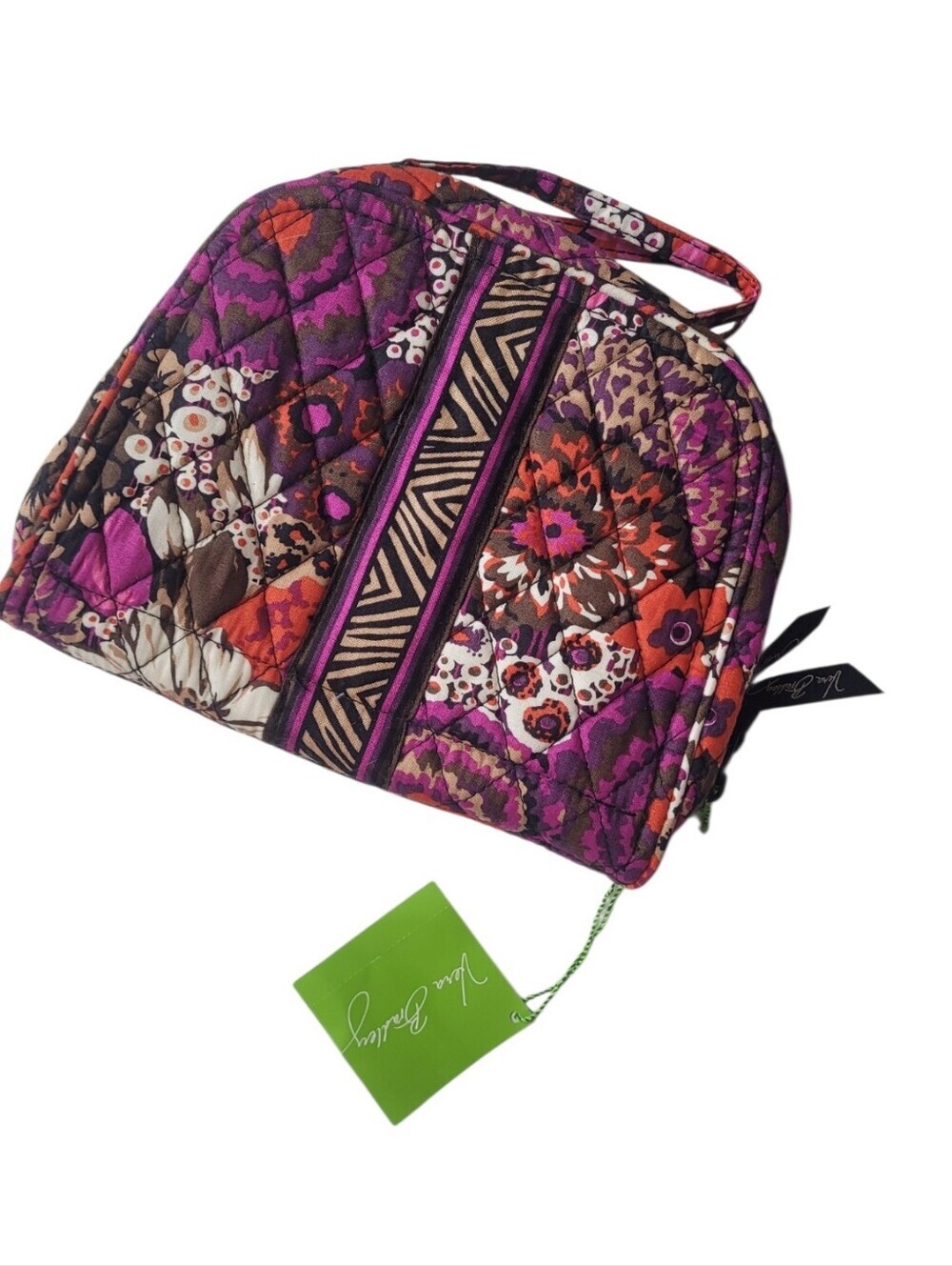 Vera Bradley Quilted Travel Jewelry Organizer Rosewood NWT
